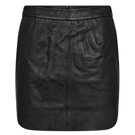 Ivy Copenhagen Kylie Leather Mini Skirt, Sort